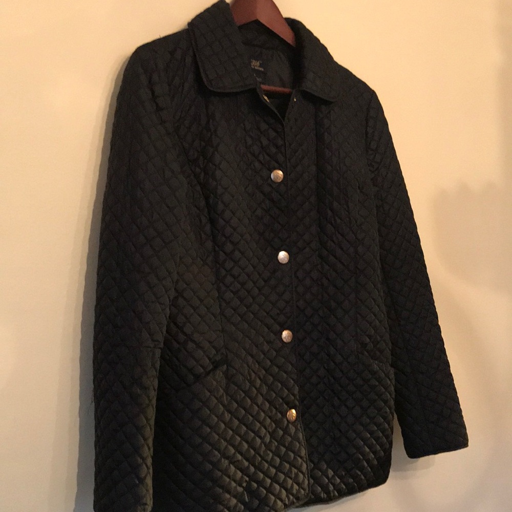 Brooks Brothers Quilted Jacket 8 Black